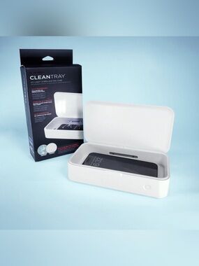 CleanTray UV Light Sterilization Case - White